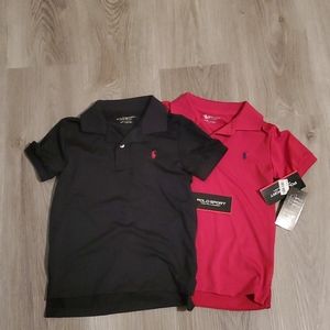 Two NWT brand new 4T moisture wicking Polos